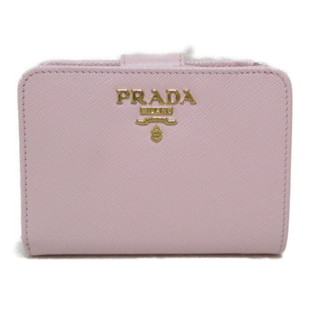 Prada L zipper wallet Saffiano leather pink Wallet